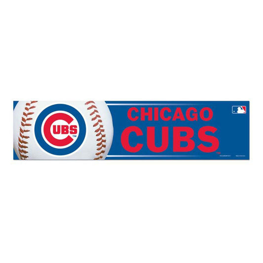 Wincraft Chicago Cubs 3x12 Bumper Sticker