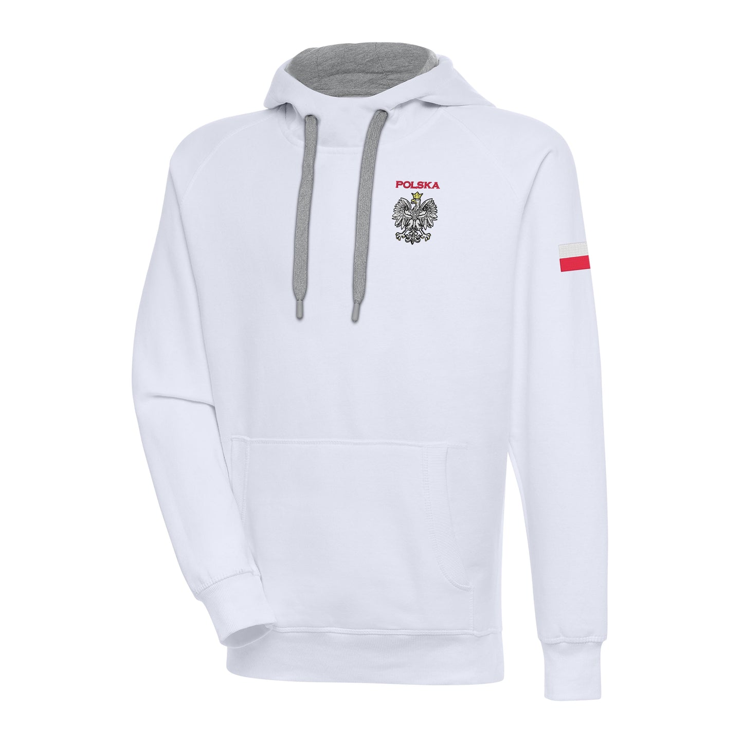 Polska Embroidered Hoodie - Eagle & Flag Design