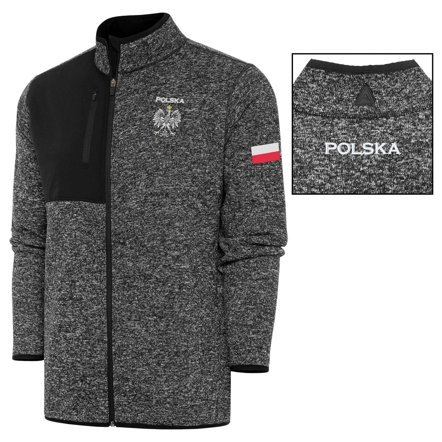 Polish Full - Zip Jacket + America - Polish Flag Bondle