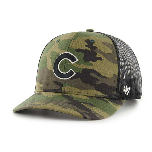Chicago Cubs '47 Camouflage Trucker Cap
