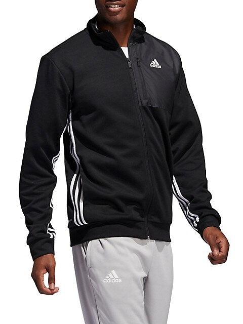 Mens Adidas AEROREADY Full-Zip Track Jacket Black