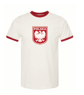 Boniek #20 T-Shirt Polska With Eagle Old School Polish Soccer Player Poland Jersey Style