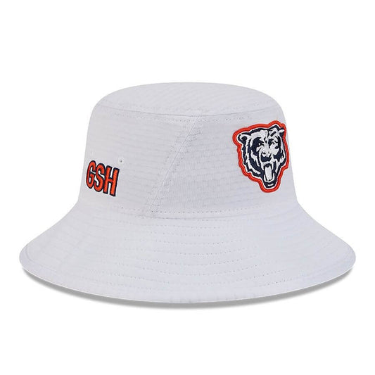 White Chicago Bears 2024 NFL Training Camp Stretch Bucket Hat