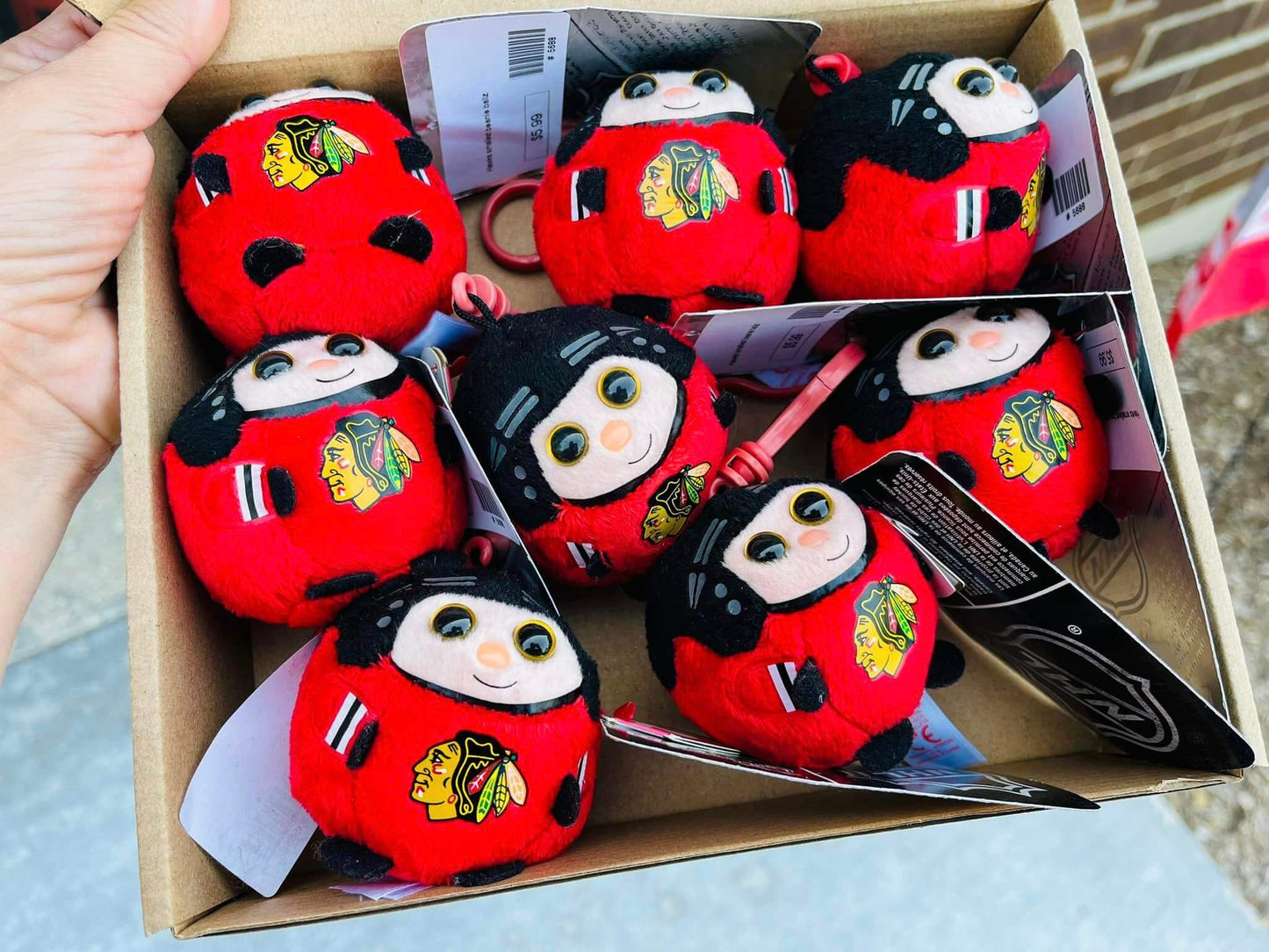 Chicago Blackhawks NHL ty Player Beanie Ballz - Red
