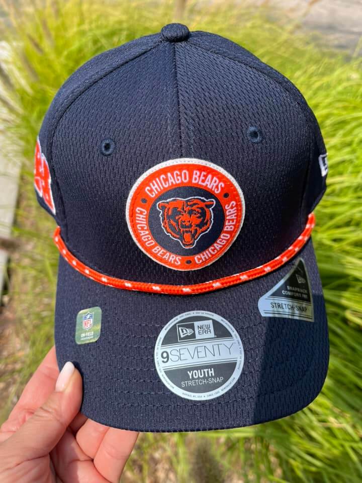 New Era Chicago Bears Navy Blue 2024 Sideline Rope JR 9SEVENTY Youth Adjustable Hat