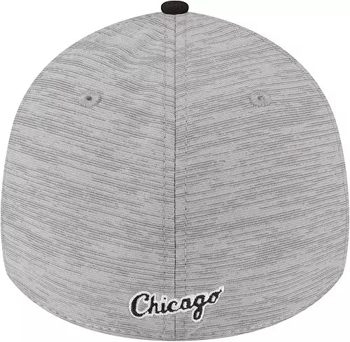 New Era Men's Chicago White Sox Clubhouse Black 39Thirty Stretch Fit Hat