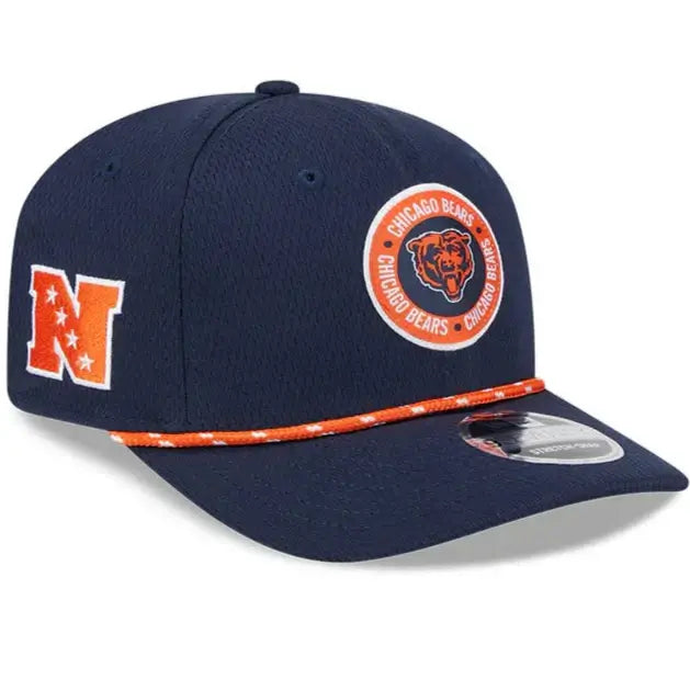 New Era Chicago Bears Navy Blue 2024 Sideline Rope JR 9SEVENTY Youth Adjustable Hat