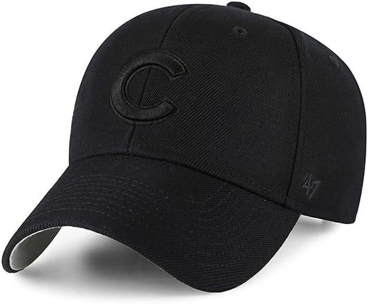 Chicago Cubs '47 Black Primary Logo MVP Adjustable Cap