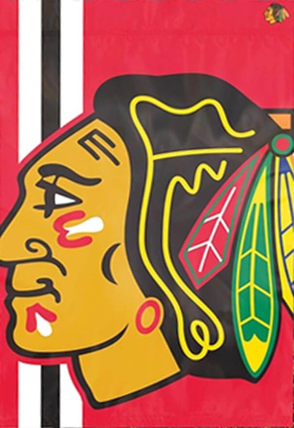 Chicago Blackhawks Bold Logo Banner - Indoor/Outdoor Flag, Team Color, 36" x 24"