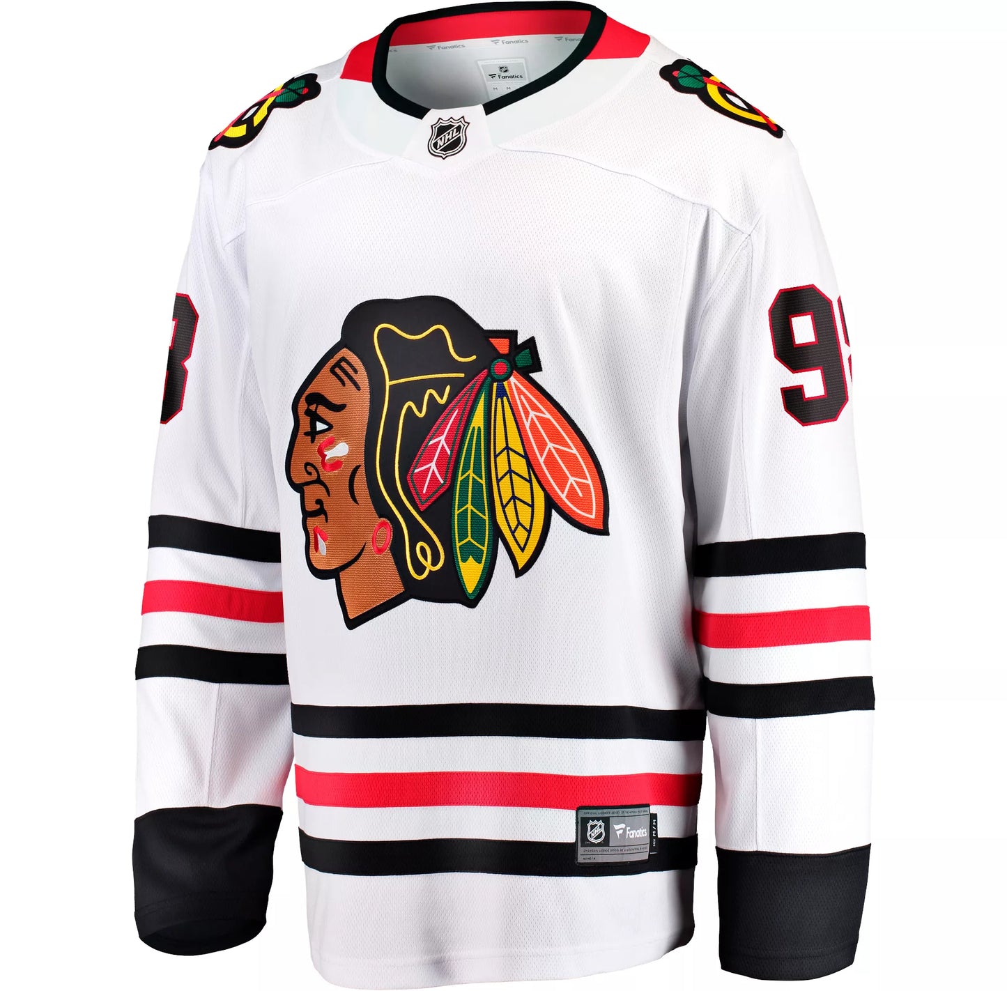 fanatics conor bedard jersey white chicago blackhawks 