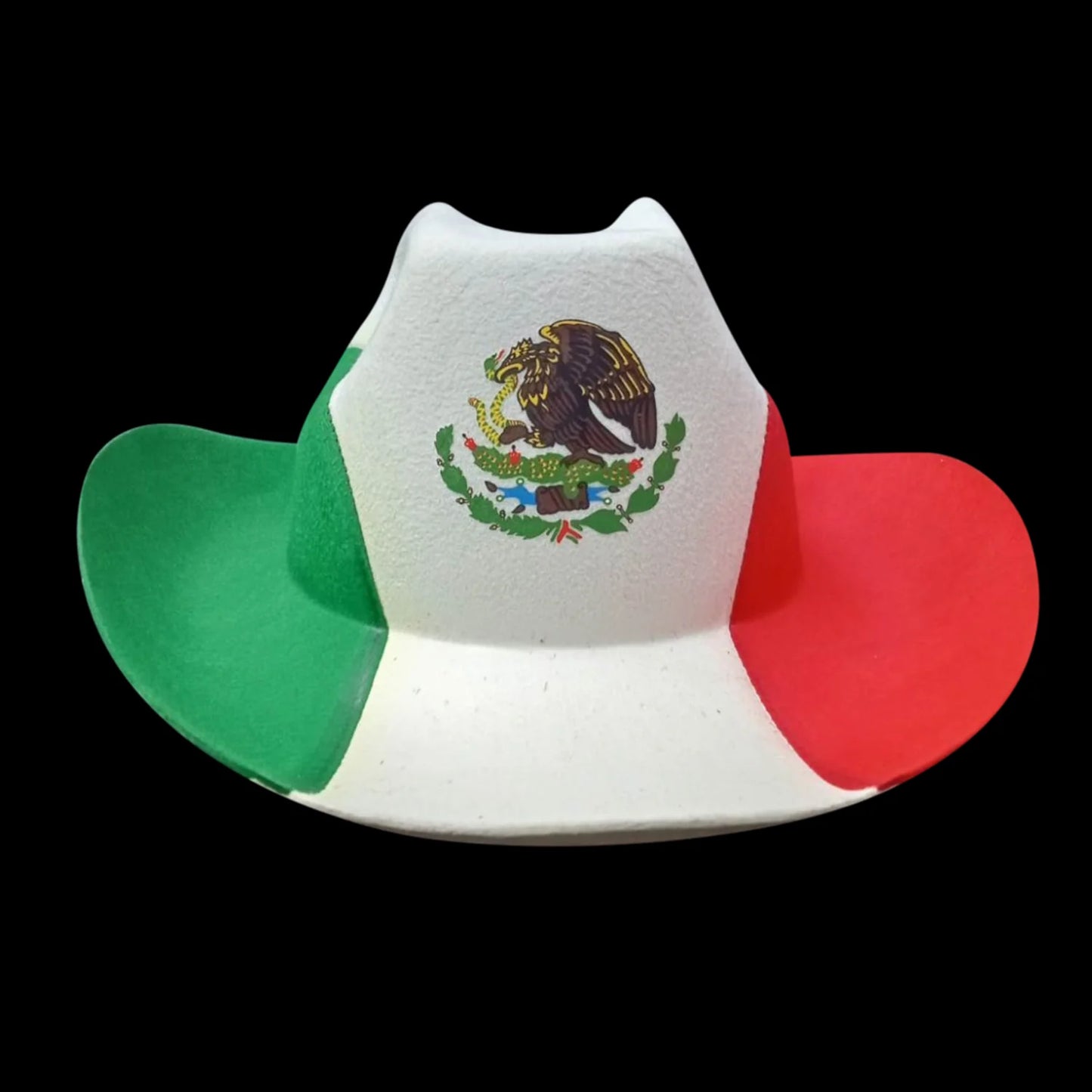 Mexico National Colors Cowboy Hat