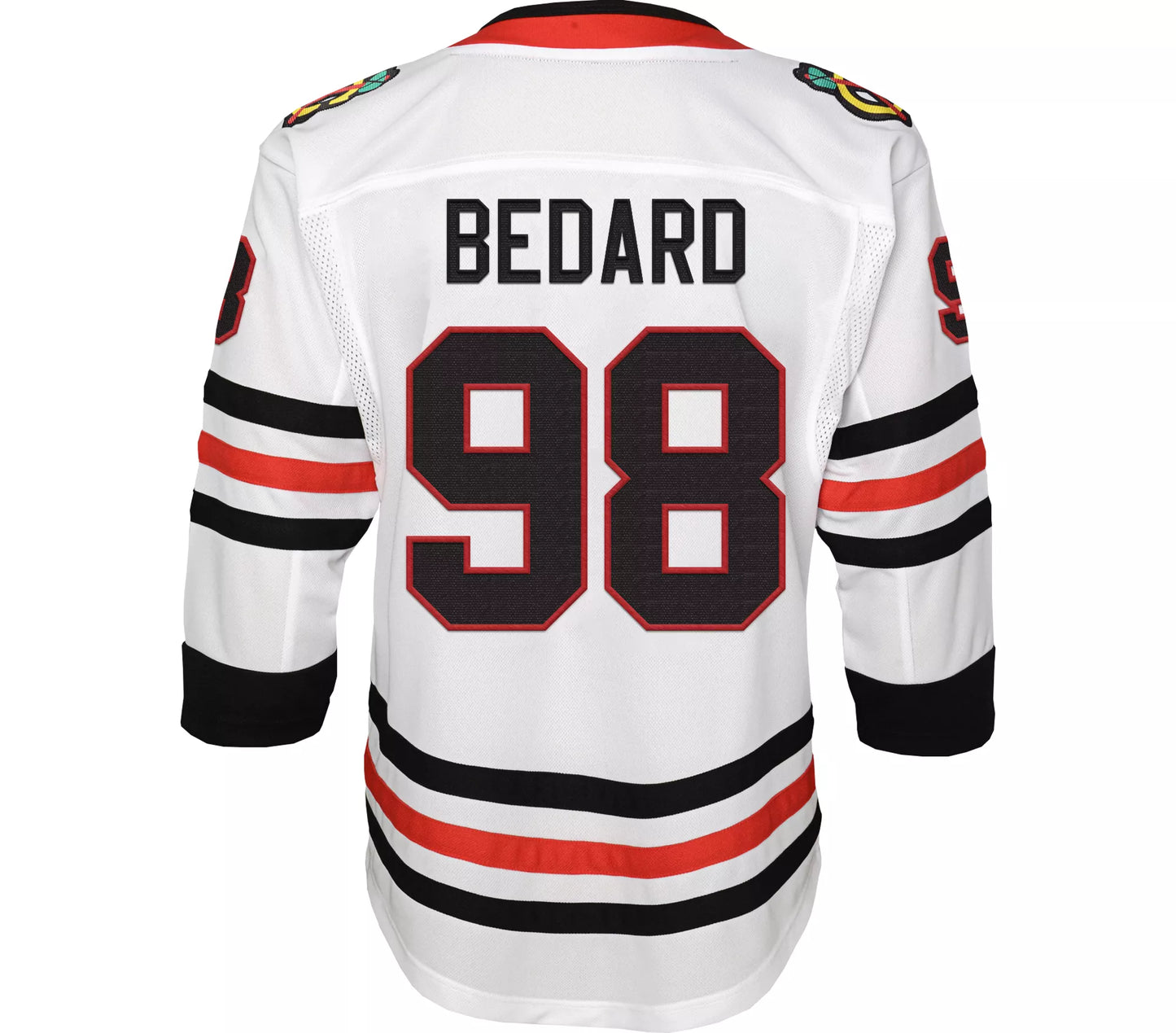 Chicago Blackhawks Youth NHL Connor Bedard #98 Premier Away Jersey