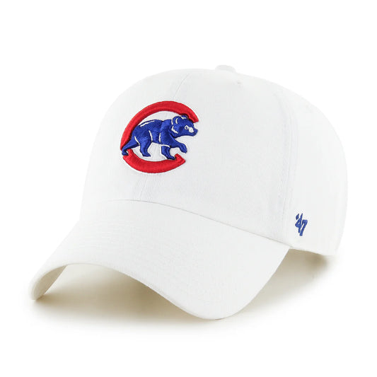 Chicago Cubs Walking Bear White Clean Up '47 Adjustable Cap