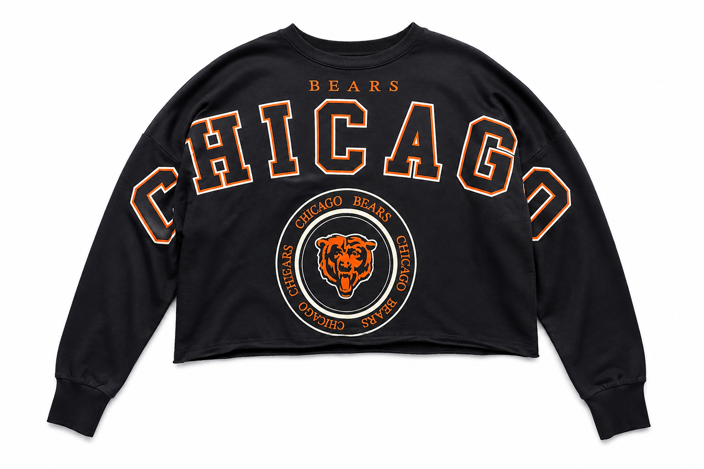 Chicago Bears Women’s GIII Cropped Graphic Crewneck Sweatshirt