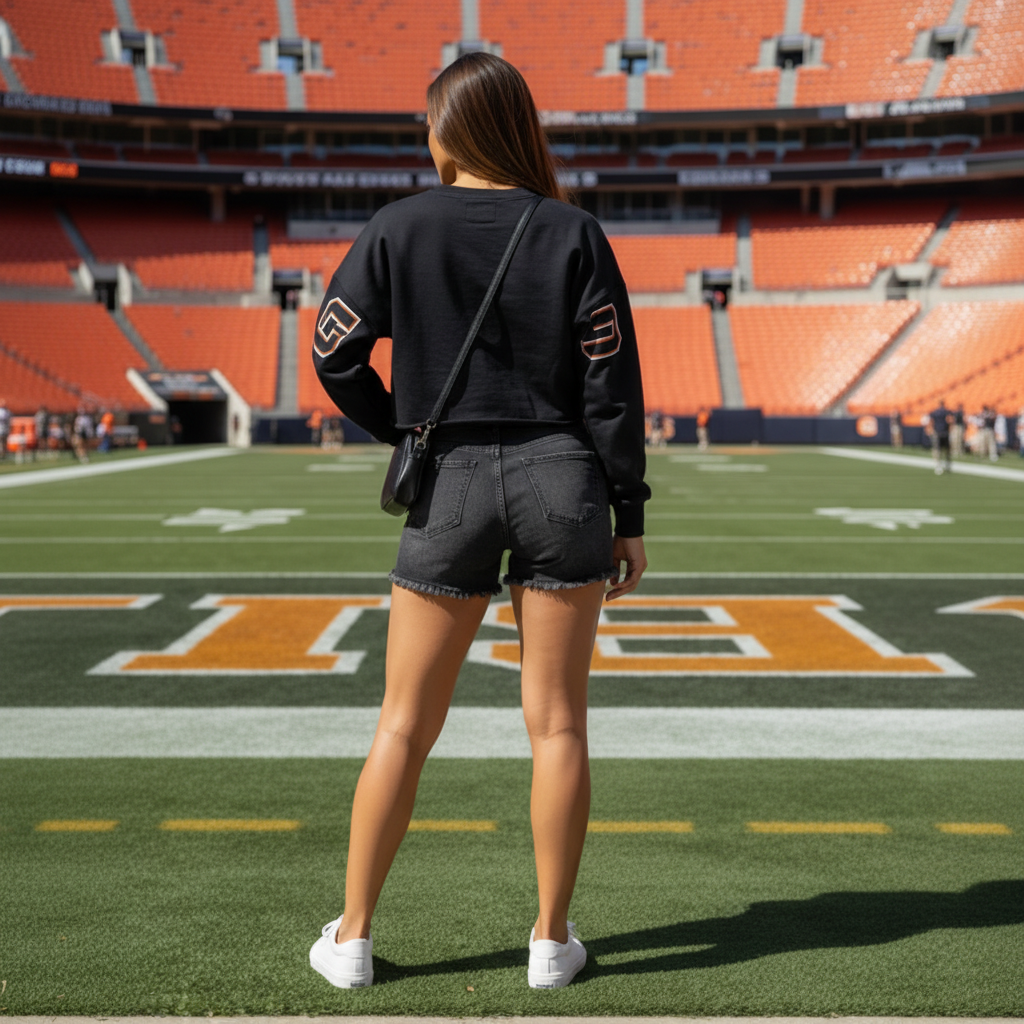 Chicago Bears Women’s GIII Cropped Graphic Crewneck Sweatshirt