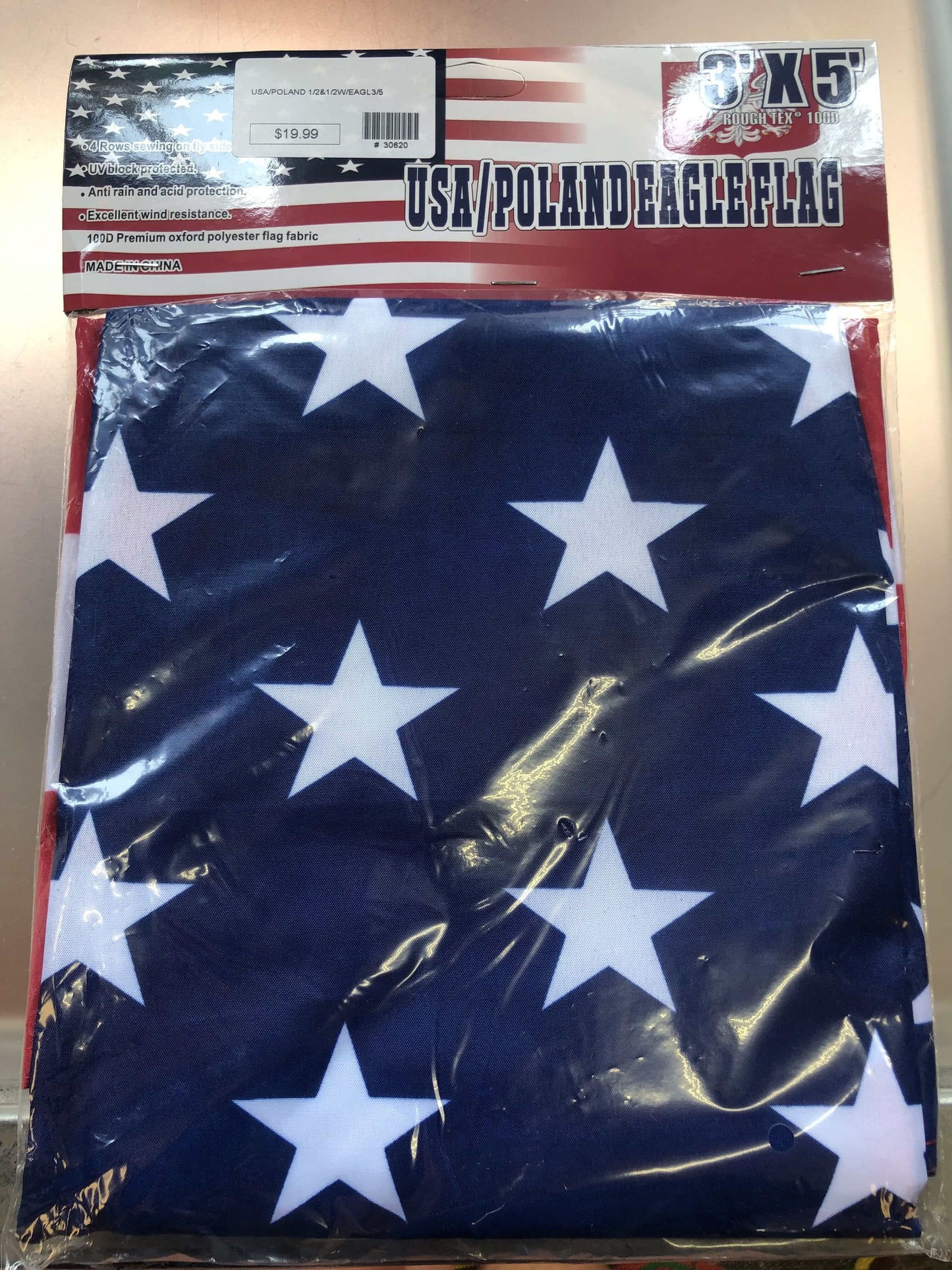 Bulk of USA America Polish Poland Eagle 3'x5' Flag Rough Tex® 100D 12 Pack