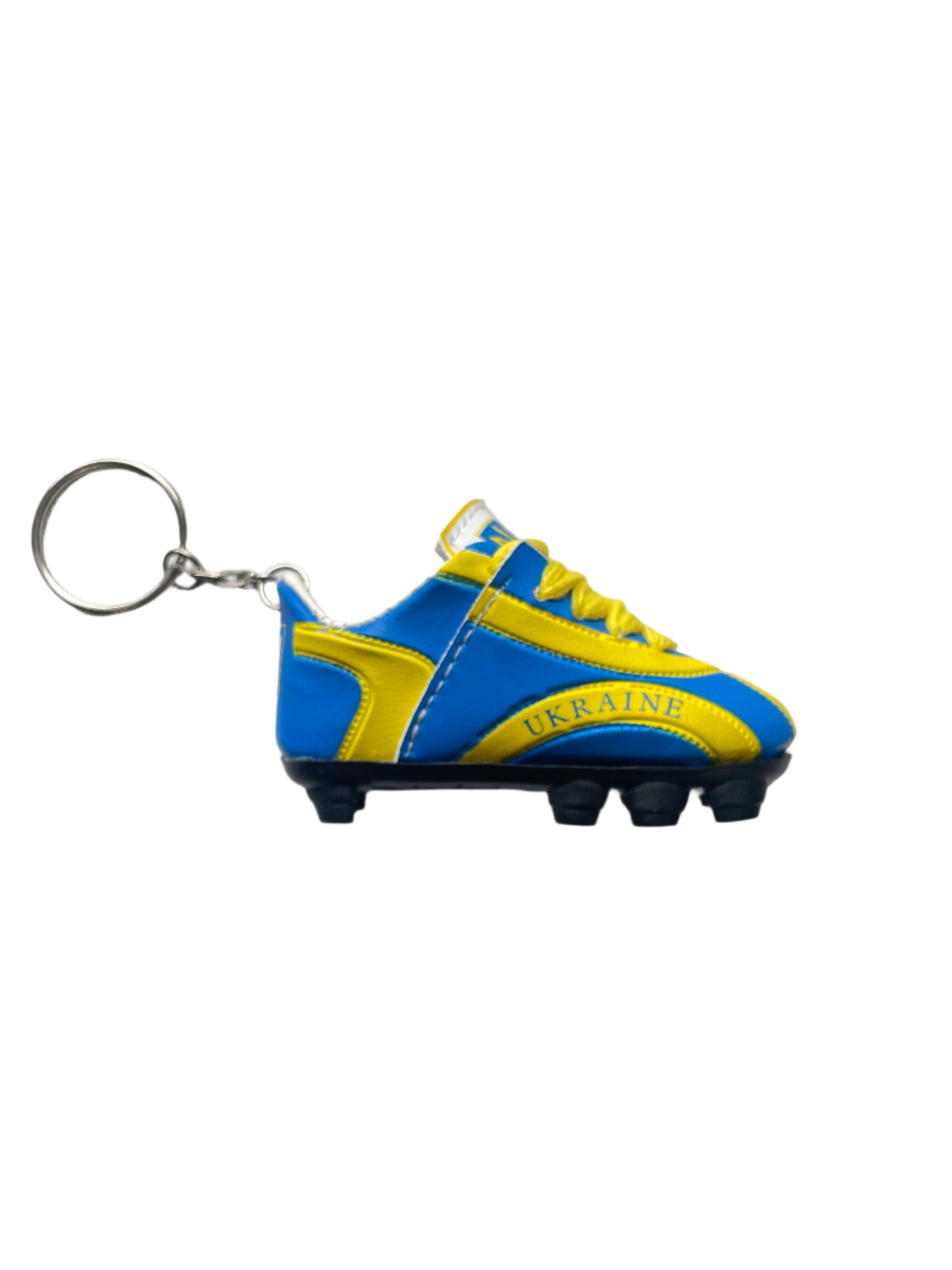 Ukraine Key Chain Soccer Shoe With Emblem