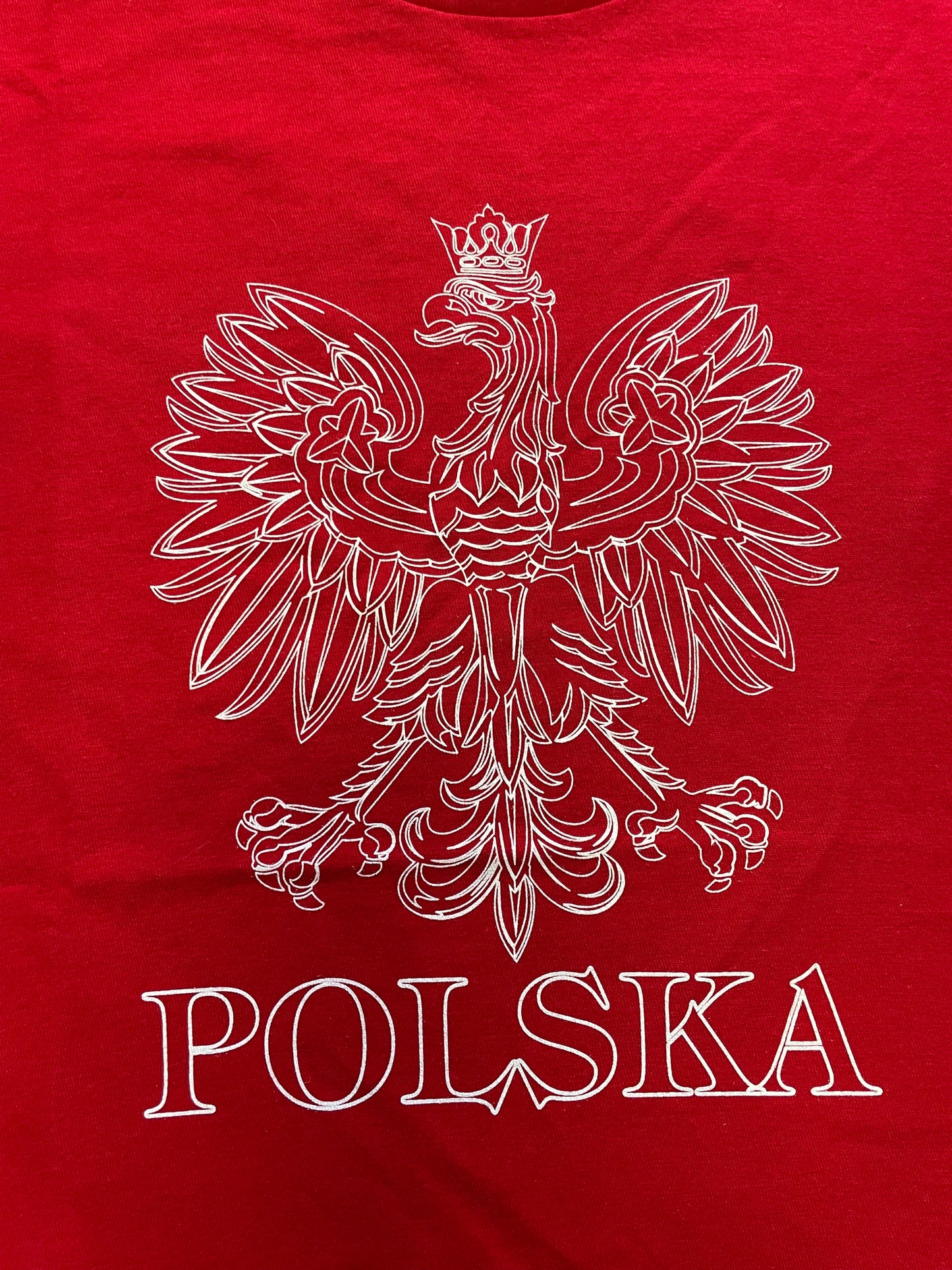Youth-Toddler Polish Eagle Print T-Shirt Polska Red/White