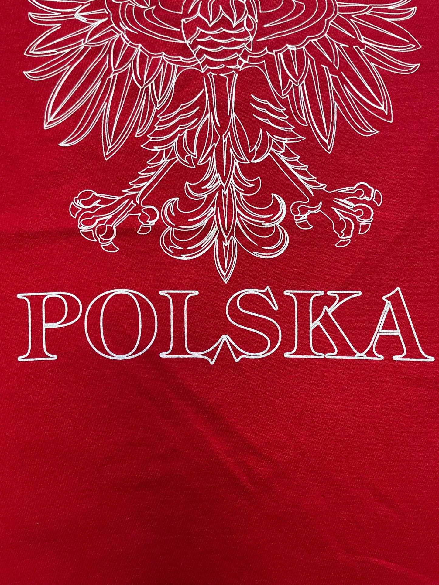 Youth-Toddler Polish Eagle Print T-Shirt Polska Red/White
