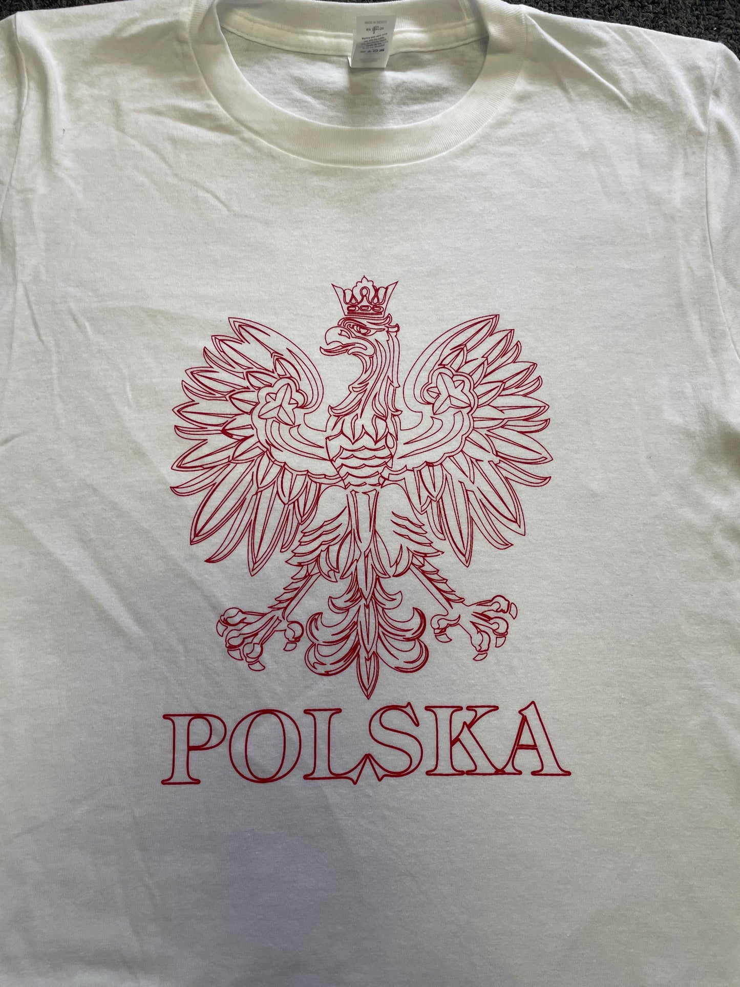 Youth-Toddler Polish Eagle Print T-Shirt Polska Red/White