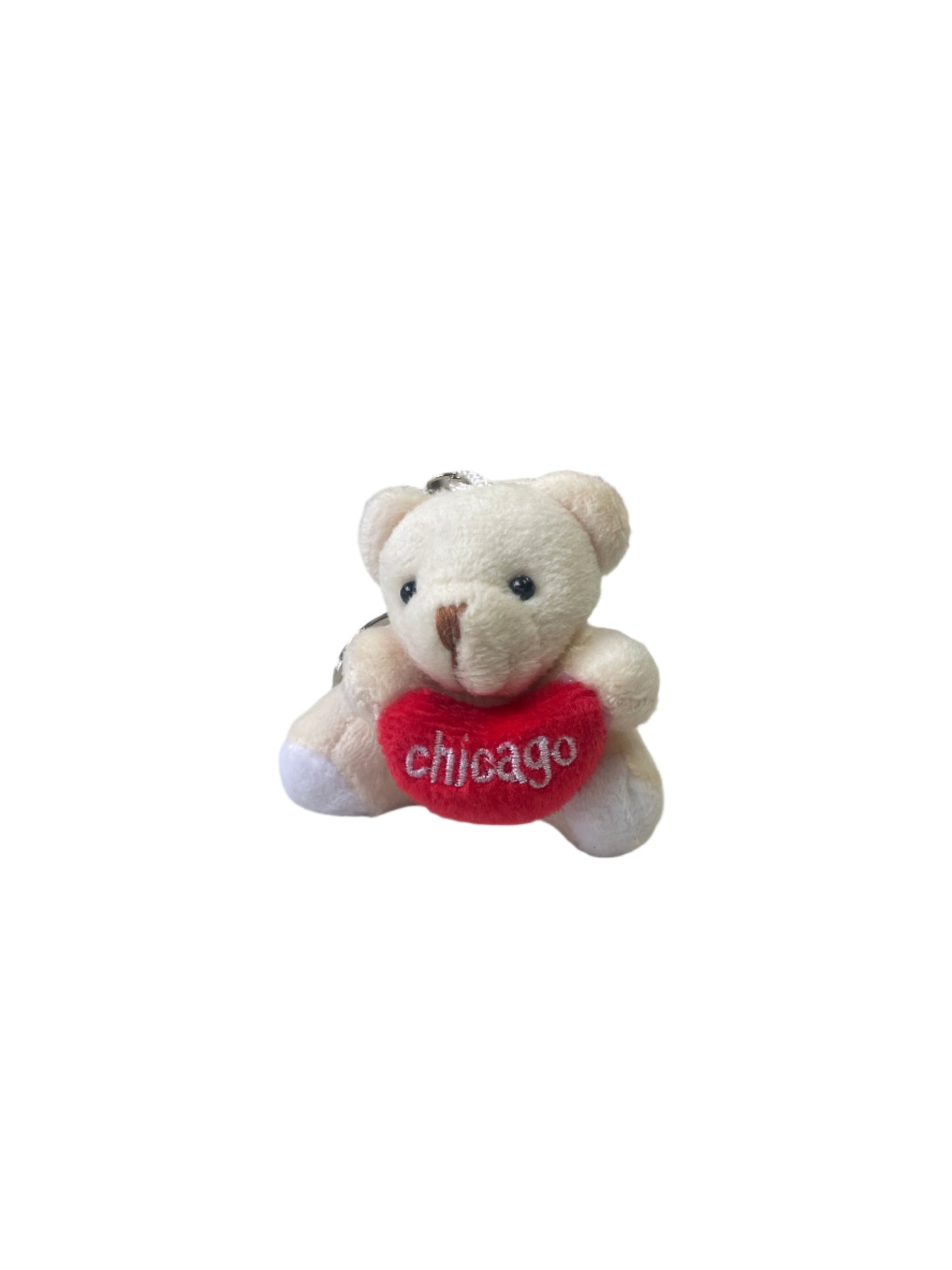 Teddy Bear Chicago Love Keychain