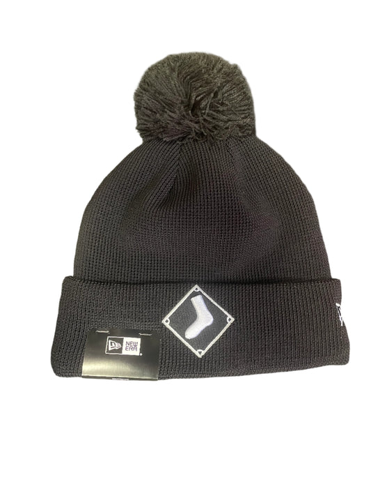 White Sox New Era 2025 Acrylic Pom Knit Hat