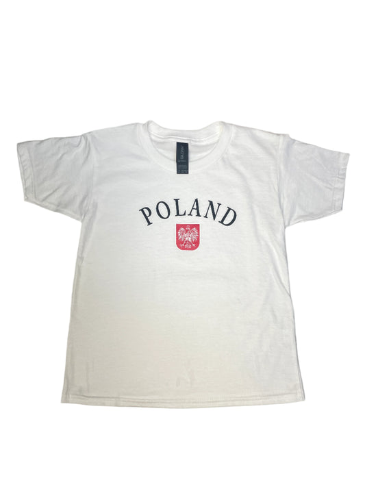 Poland Emblem and Shield Youth T-Shirt