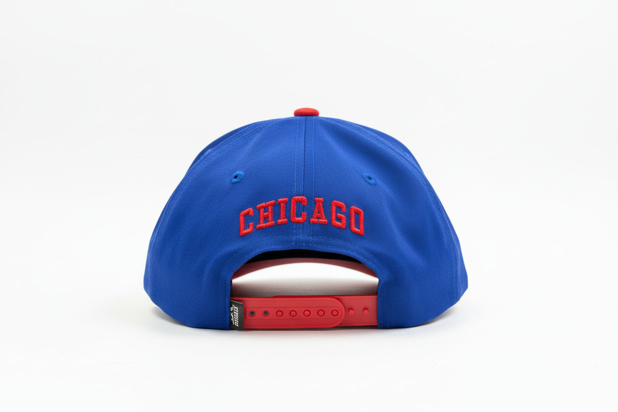 Chicago "Chi-Town" Red and Blue Flat Brim Hat