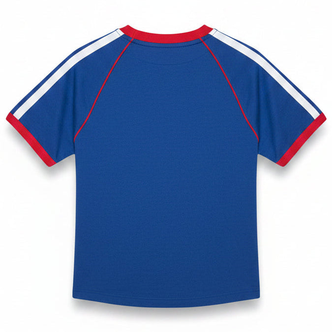 Youth Chicago Cubs Outerstuff Royal Big League Base Runner Ringer T-Shirt
