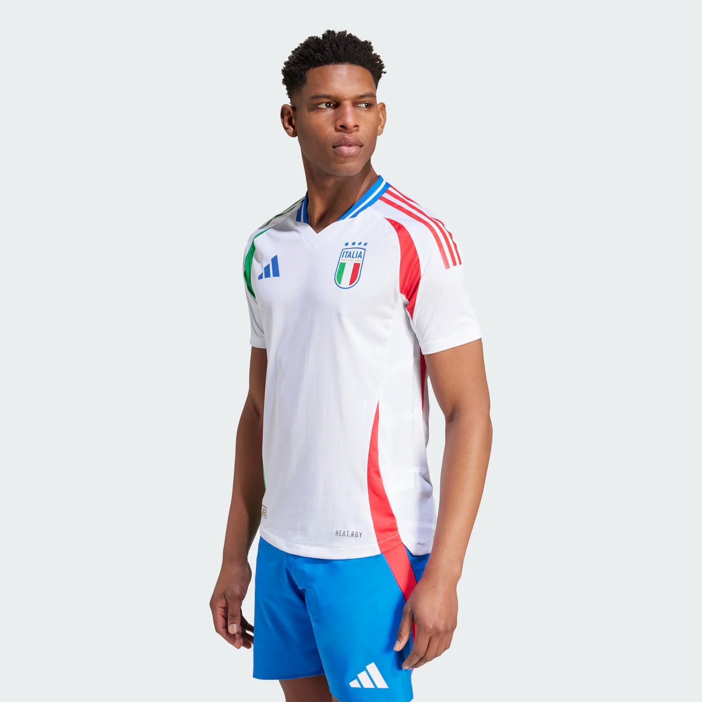 Adidas Men Adult Soccer Italy 2024 Authentic Away Jersey - White HEAT.RDY
