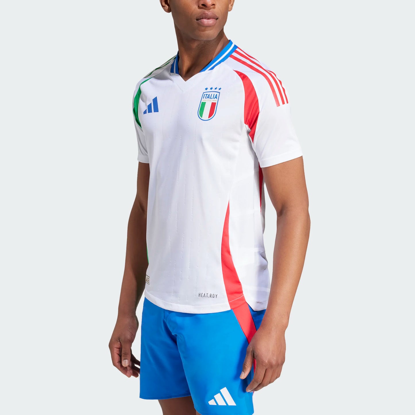 Adidas Men Adult Soccer Italy 2024 Authentic Away Jersey - White HEAT.RDY