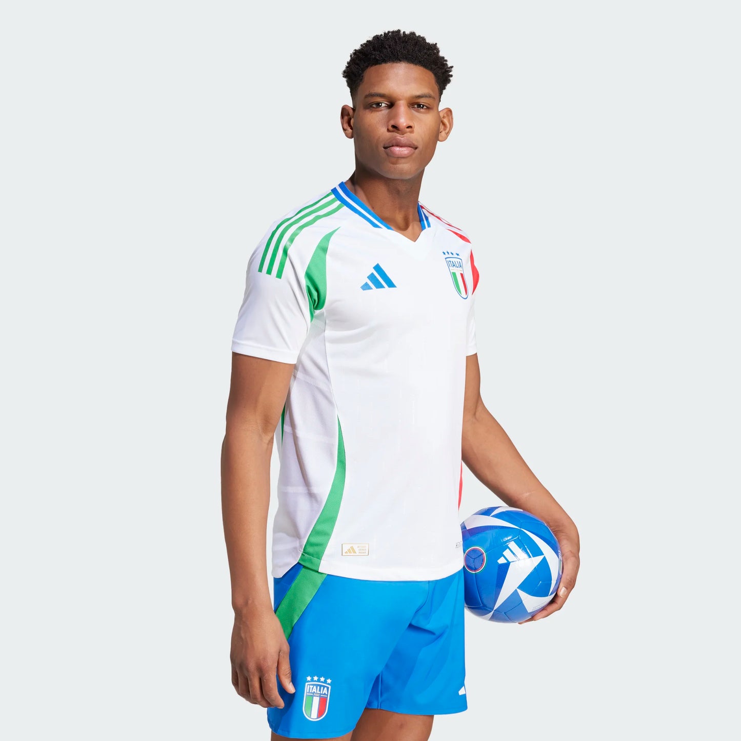 Adidas Men Adult Soccer Italy 2024 Authentic Away Jersey - White HEAT.RDY