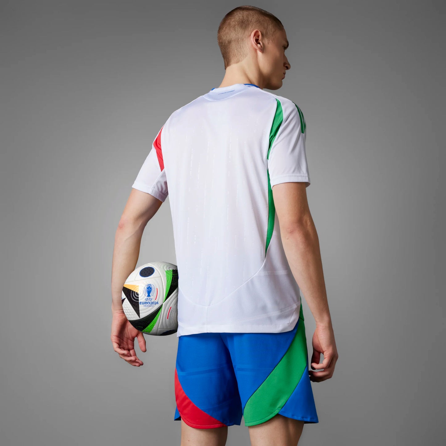 Adidas Men Adult Soccer Italy 2024 Authentic Away Jersey - White HEAT.RDY