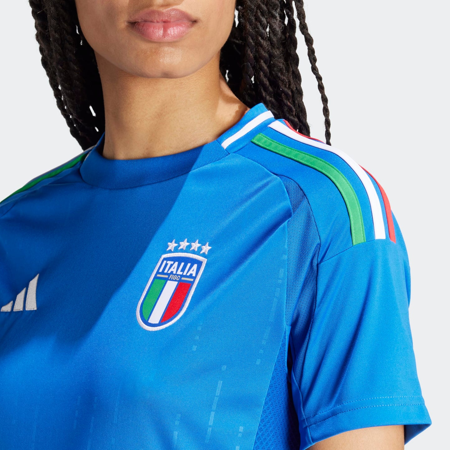 Adidas Women's Adult Soccer Italy 2024 Home Jersey - Blue