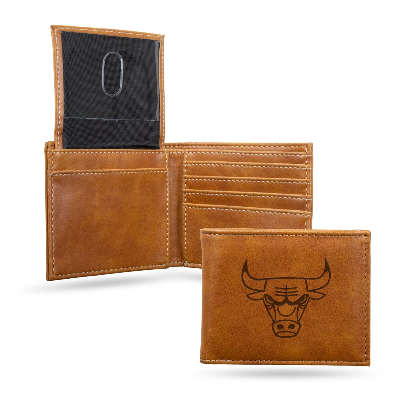 Chicago Bulls Laser Engraved Bill-fold Wallet