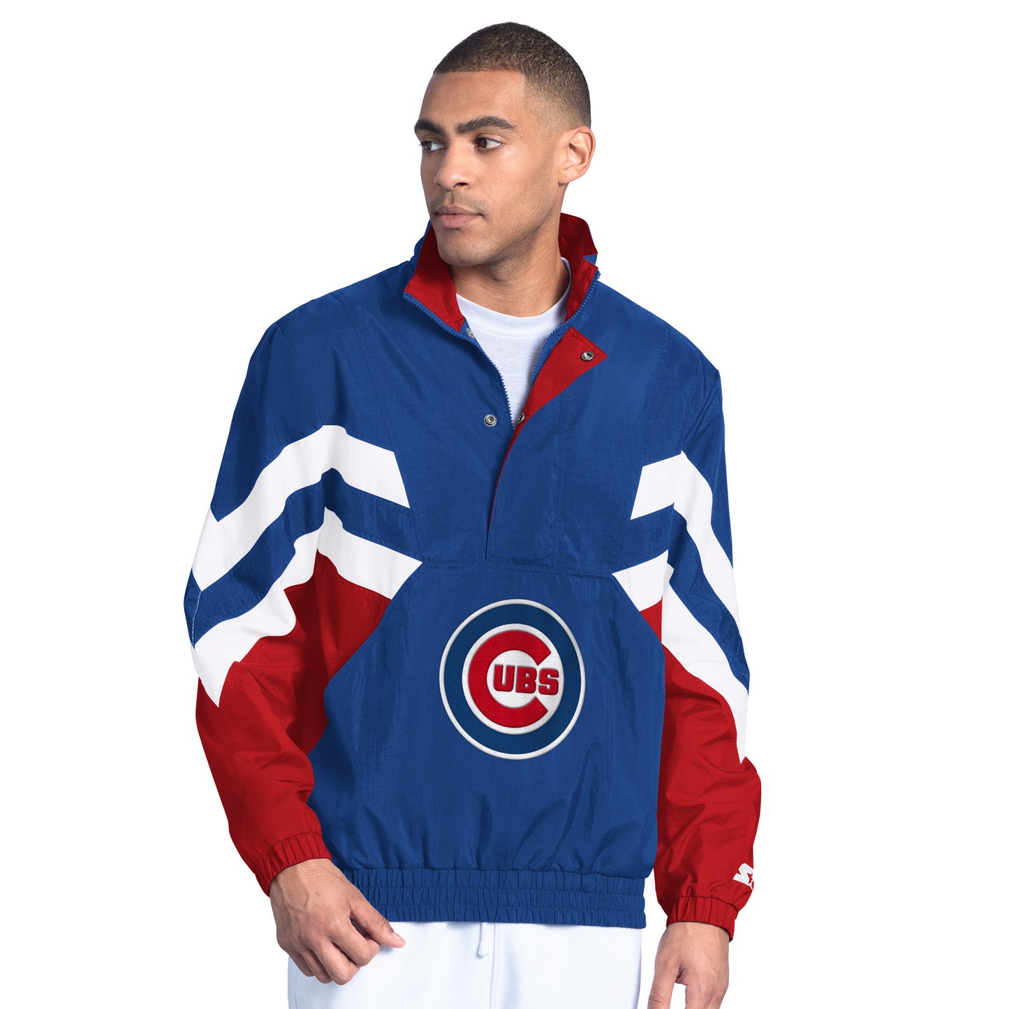 Chicago Cubs 1/2 Zip Retro Varsity Starter Jacket