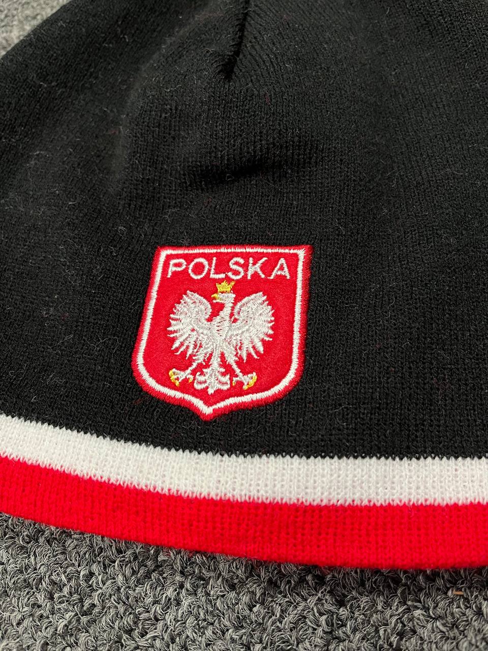 Polska Winter Hat With Polish Eagle Logo - Made in Poland