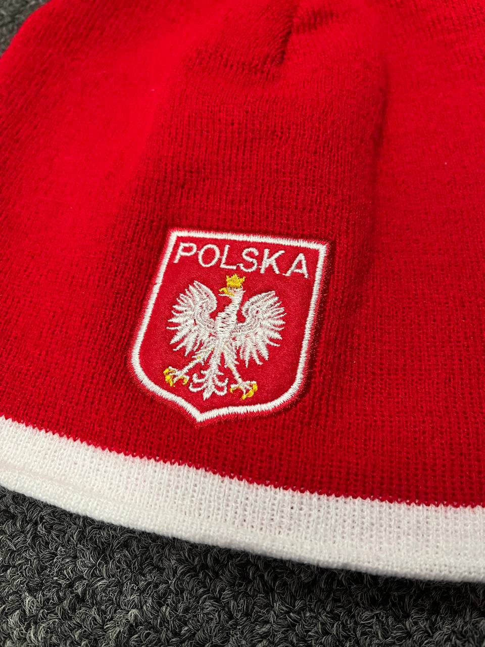 Polska Winter Hat With Polish Eagle Logo - Made in Poland