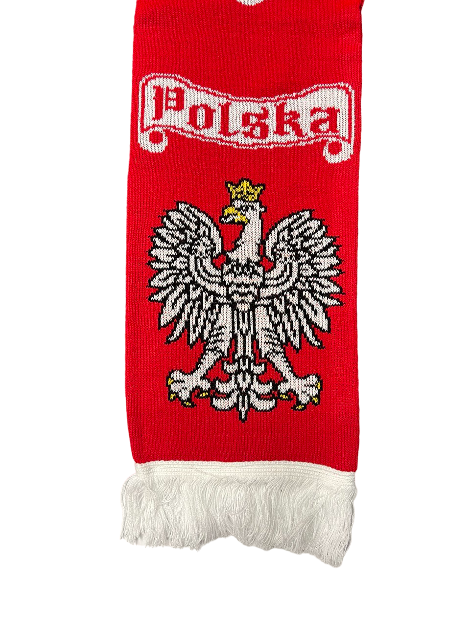 Polska Bialo Czerwoni Honor Odwaga Oval Design Distressed Eagle Red White Polish Scarf