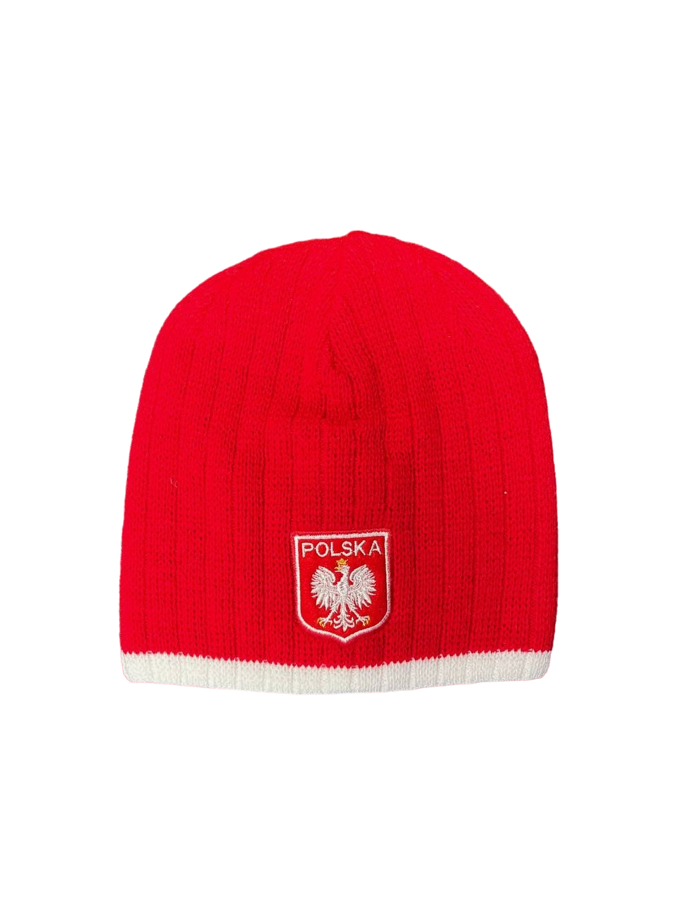 Polish Polska Knit Winter Hat With Eagle - Made in Poland