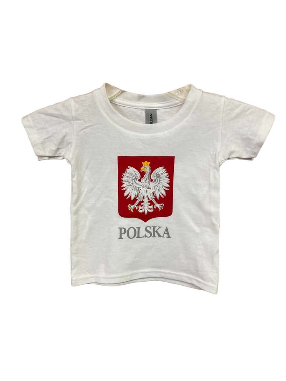 Todler Polish Eagle Print T-Shirt Polska Red/White