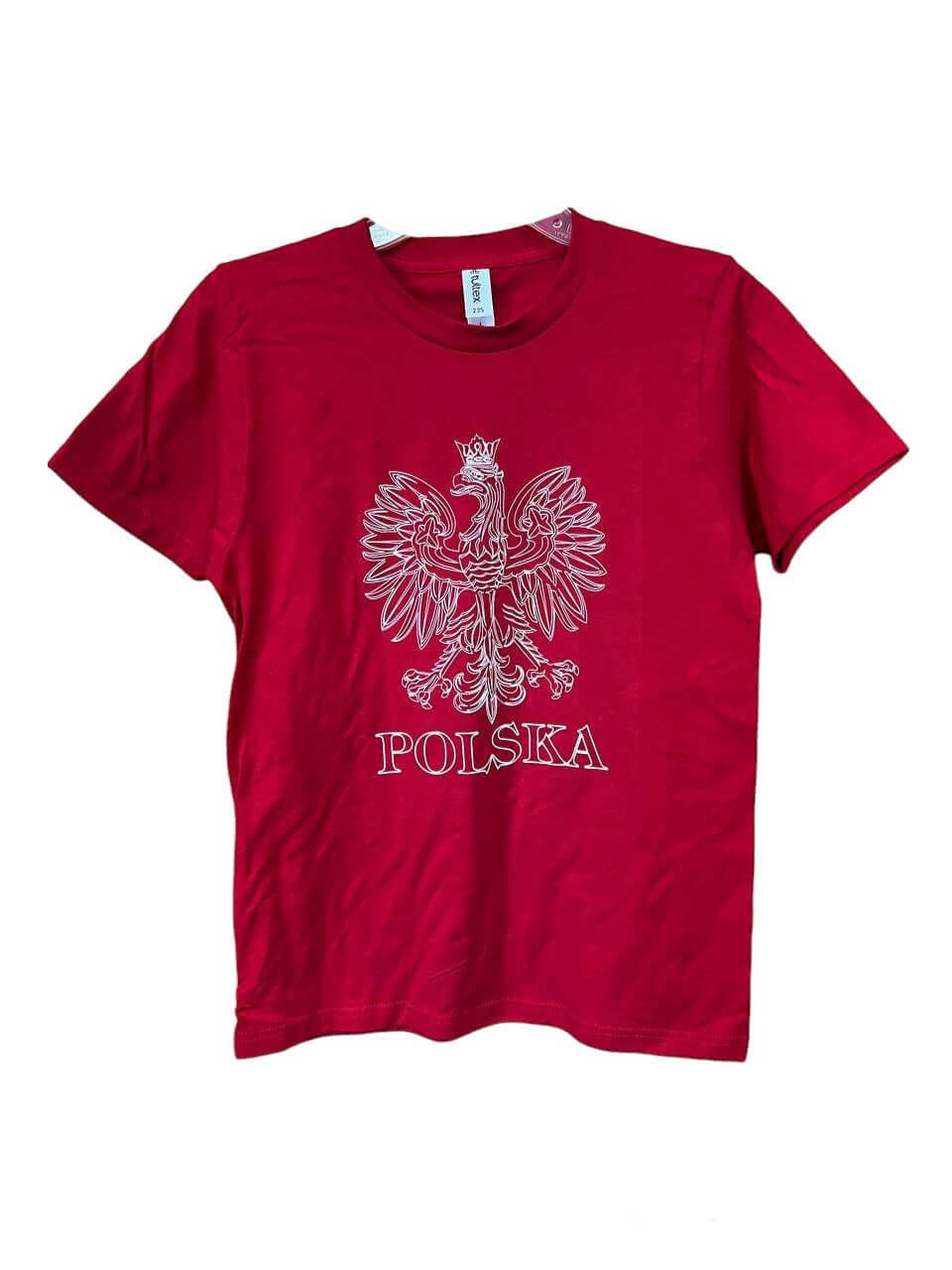 Bulk of Youth Polish Eagle Print T-Shirt Polska Red/White 15 Pack