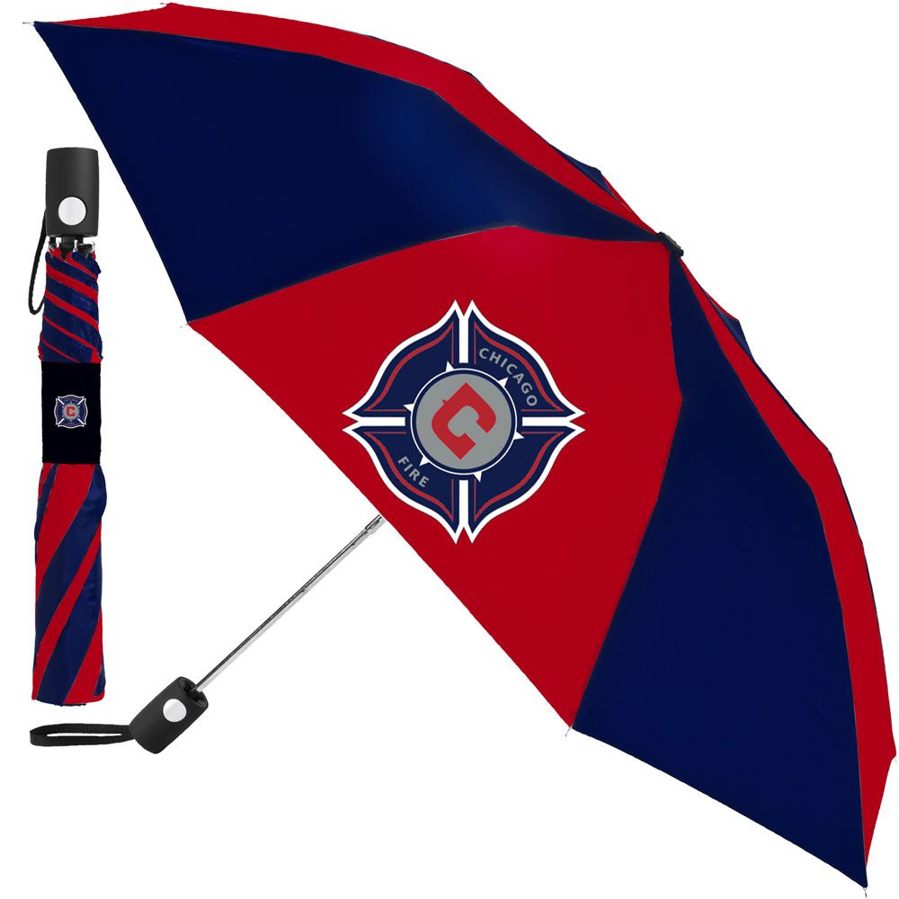 Chicago Fire Auto Folding Umbrella