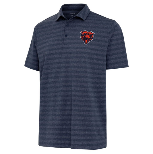 Chicago Bears Embroidered Antigua Mens Gray Polo