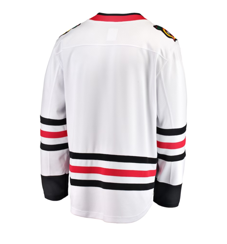 Men's Chicago Blackhawks Fanatics Branded White Breakaway Away Jersey