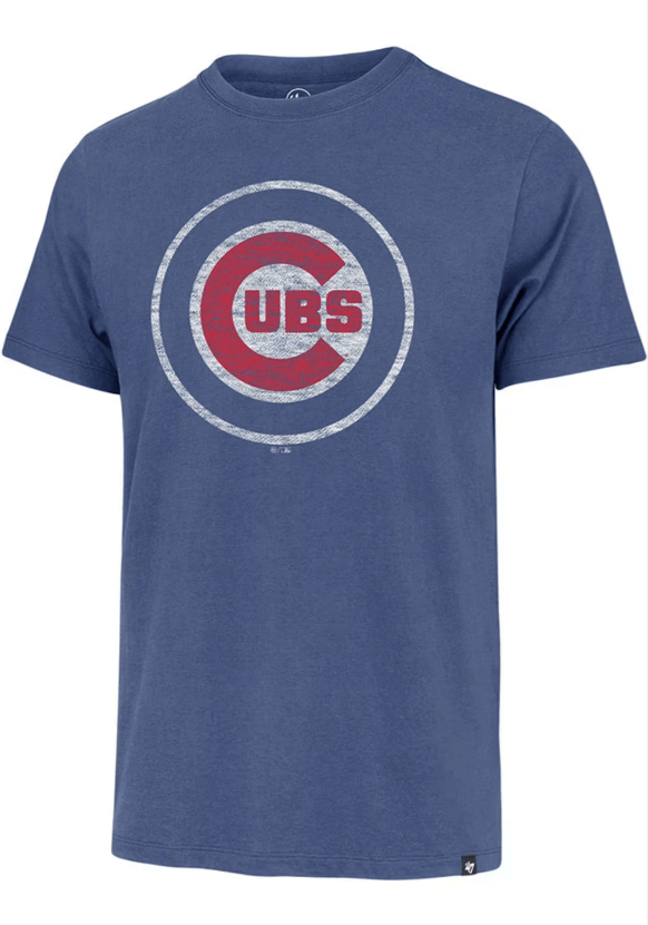 47 Chicago Cubs Blue Premier Franklin Short Sleeve Fashion T Shirt Sports Outlet Express