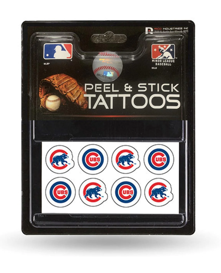 Chicago Cubs Peel Stick Tattoos