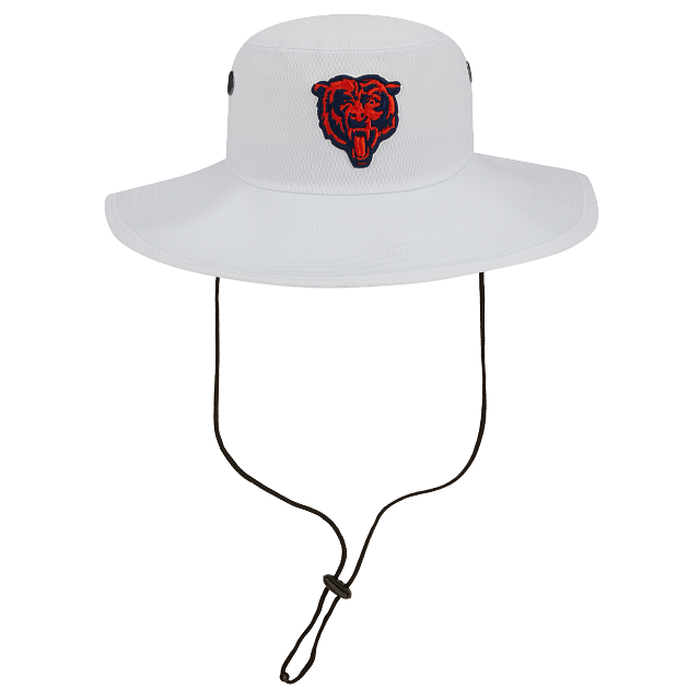 Men's Chicago Bears New Era White 2023 NFL Training Camp Alternate Logo Panama Bucket Hat