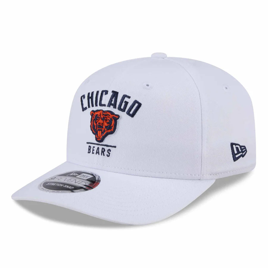 Chicago Bears New Era 9SEVENTY White Stretch Snap Adjustable Cap