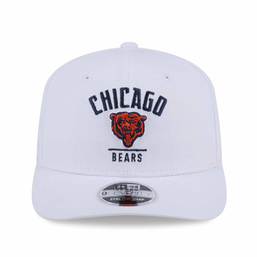 Chicago Bears New Era 9SEVENTY White Stretch Snap Adjustable Cap